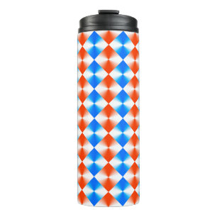 Garrafa Térmica Padrão Laranja e Azul