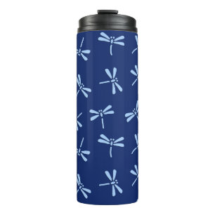 Garrafa Térmica Padrão, Marinho e Azul-Céu Japonês