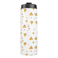 Padrão Minimalista de Pizza de Pepperoni Retro Eng