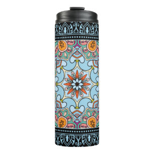 Garrafa Térmica Padrão perfeito de mandala étnica tribal