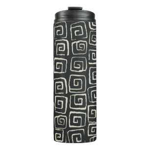 Garrafa Térmica Padrão Retroativo da Vintagem de Fundo do Aztec