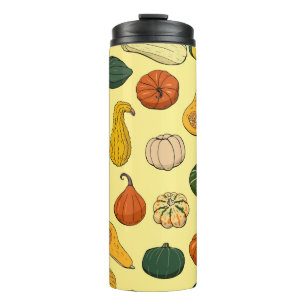 Garrafa Térmica Padrão sem costura com diferentes esquadras desen