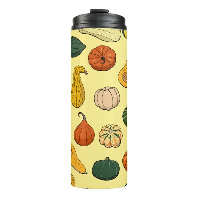 Garrafa Térmica Padrão sem costura com diferentes esquadras desenh (Frente)