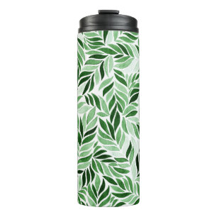 Garrafa Térmica Padrão sem costura de Abstrato de Aquarela desenha