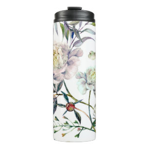 Garrafa Térmica Padrão Sem Costura Elegante Aquarela feito de Bran