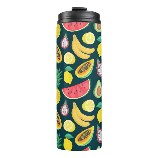 Garrafa Térmica padrão sem descontinuidades da fruta tropical (Frente)