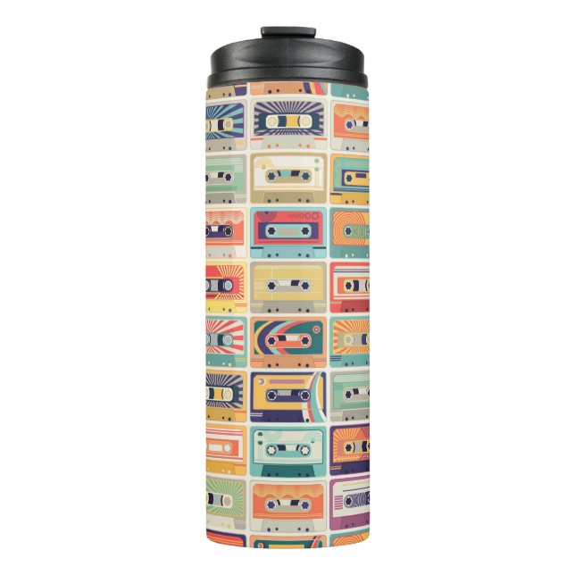 Garrafa Térmica Padrão sem falhas com fitas de cassetes de áudio e (Frente)