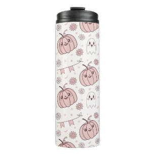 Garrafa Térmica Padrão sem soldadura do Pastel Pink Halloween (2)