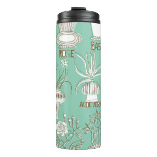 Garrafa Térmica Padrão sem soldadura floral