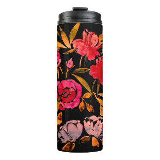 Garrafa Térmica Padrão sem soldadura por aquarelas com desenho sim