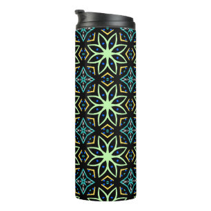 Garrafa Térmica Padrão Simétrico Floral Invisível