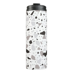 Garrafa Térmica Padrão Terrazzo monocromático