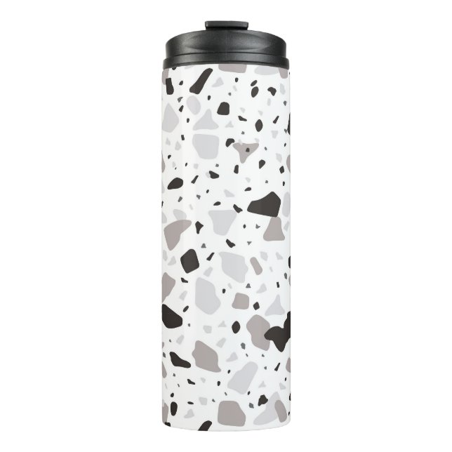 Garrafa Térmica Padrão Terrazzo monocromático (Frente)