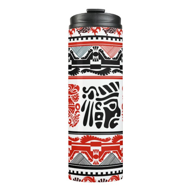Garrafa Térmica Padrão tribal sem descontinuidades 5 (Frente)