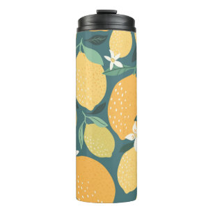 Garrafa Térmica Padrão uniforme de frutas de limão