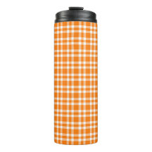 Padrão Xadrez Laranja Branco
