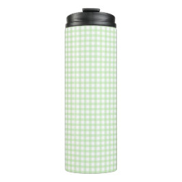 Garrafa Térmica Padrão Xadrezinho Verde Retro Fofo