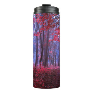 Garrafa Térmica Páginas de jornal com anúncio antigo. Mulher'