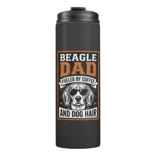 Garrafa Térmica Pai Beagle Energizado por Café e Pelo de Cachorro