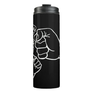 Garrafa Térmica Pai De Pé De Três Pais De 3 Pais De Gordura Feliz