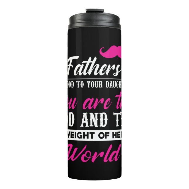 Garrafa Térmica Pai Deu O Peso De Seu Mundo (Frente)