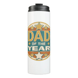 Garrafa Térmica Pai do Ano do Crachá Retroativo - Presente para o