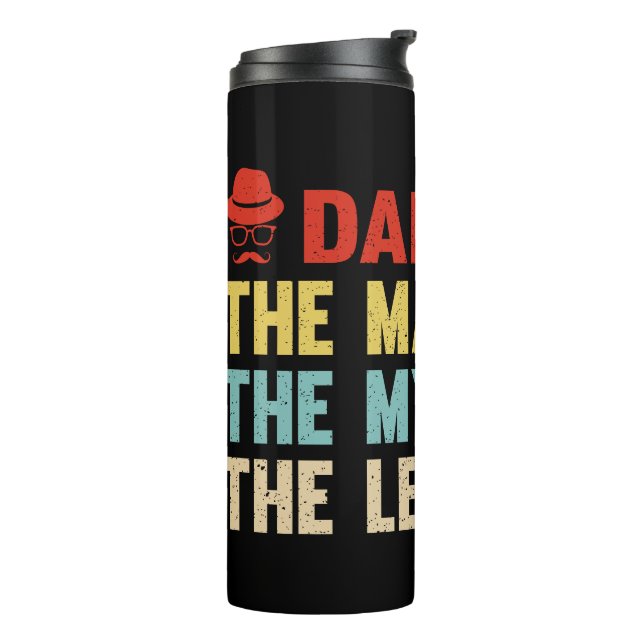 Garrafa Térmica Pai. O Homem, O Mito, A Lenda. (Giro à esquerda)