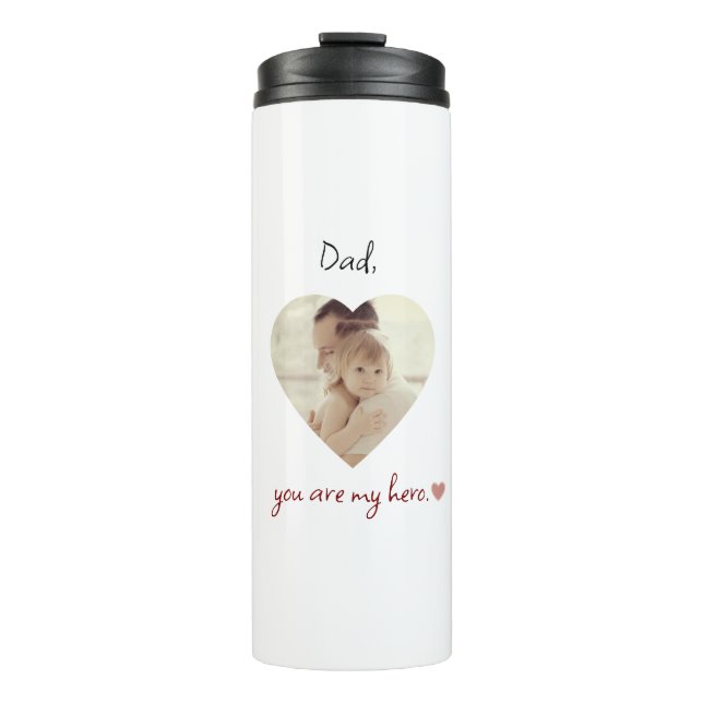 Garrafa Térmica Pai Personalizado Você É Meu Tumbler Hero Térmico (Frente)