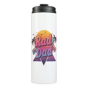 Garrafa Térmica Pai Radical – Estilo Neon Retro dos Anos 80 para P