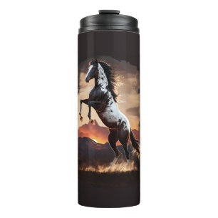 Garrafa Térmica Paint Horse reerguendo no Sundown Tumbler
