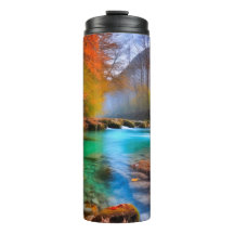 Paisagem do Rio de Outono Tranquilo