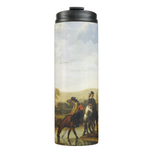 Garrafa Térmica Paisagem fluvial com cavaleiros Aelbert Cuyp