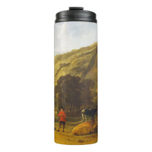 Garrafa Térmica Paisagem fluvial com cavaleiros Aelbert Cuyp