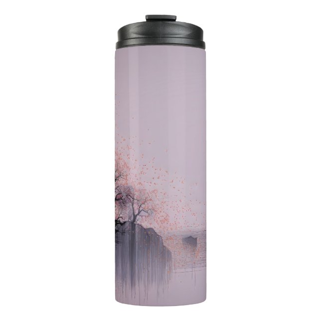 Garrafa Térmica Paisagem Zen Minimalista (Frente)