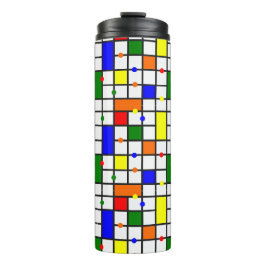 Garrafa Térmica Palavra Cruzada Colorida