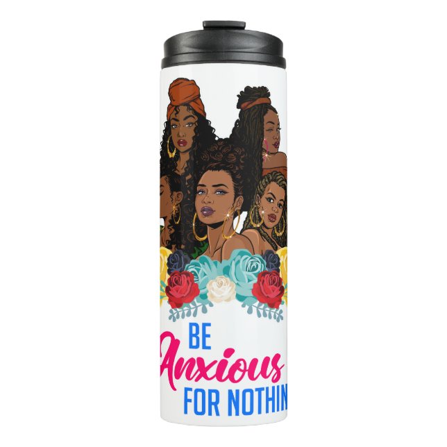 Garrafa Térmica Palavras Positivas Inspiracionais Afirmação Sista  (Frente)