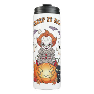 Garrafa Térmica Palhaço de Halloween Creep It Real