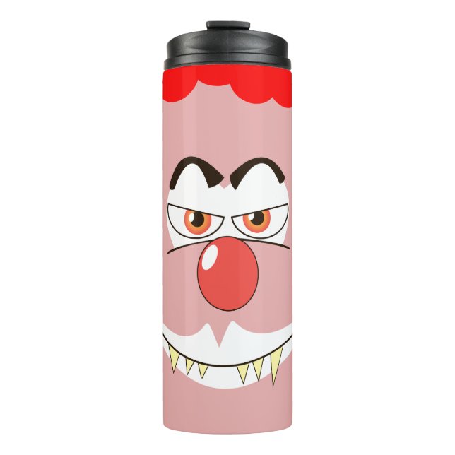 Garrafa Térmica Palhaço Vampiro Sorrindo (Frente)