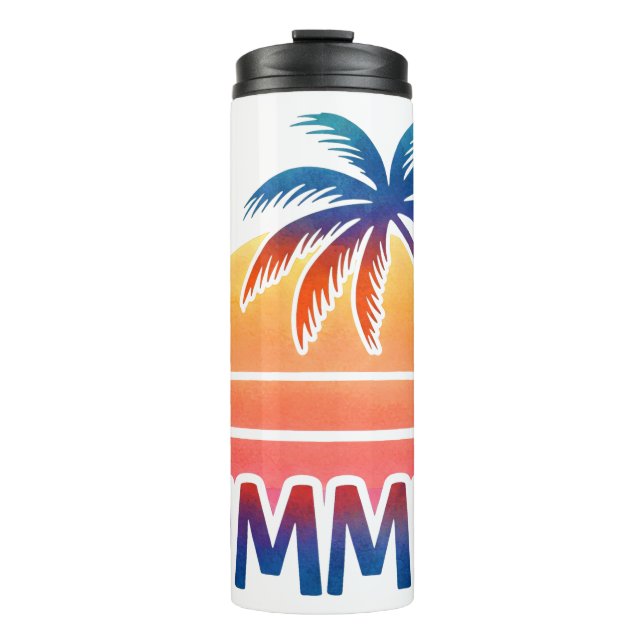 Garrafa Térmica Palmeira de Verão (Frente)