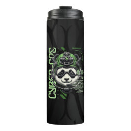 Garrafa Térmica Panda Cyborg Ops – Futuristic Cybernetic Panda 