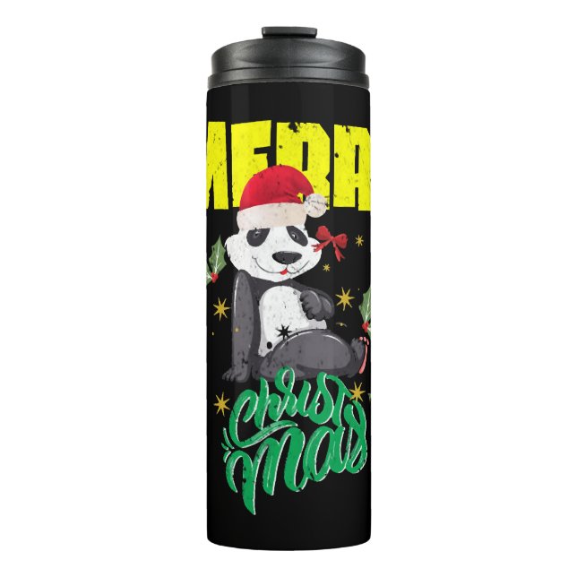 Garrafa Térmica Panda Natal (Frente)