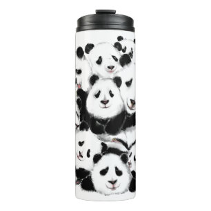 Garrafa Térmica Pandas - Pandemia - Grandes Abraços - Coleções