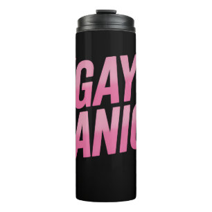 Garrafa Térmica Pânico Gay Protesto LGBTQ Orgulho