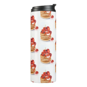 Garrafa Térmica Panquecas de Tumbler Térmico Café da Manhã
