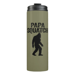 Garrafa Térmica Papa Squatch Engraçado Pé Grande - Presente Dia de