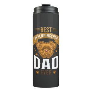 Garrafa Térmica Papai Affenpinscher Cachorro Maravilhoso Face Pega