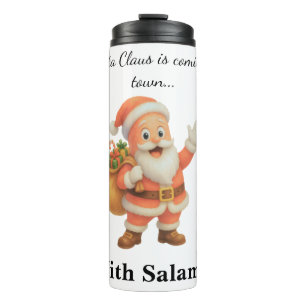Garrafa Térmica Papai Noel está chegando à cidade.. Com Salami!