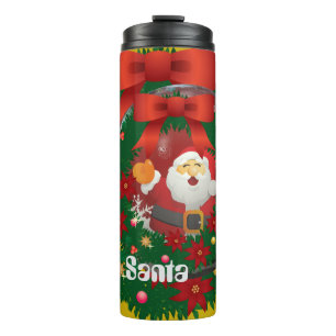 Garrafa Térmica Papai Noel Feliz Natal