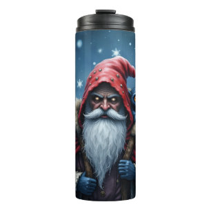 Garrafa Térmica Papai Noel Frostbite e seu duende travesso.