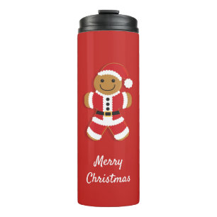 Garrafa Térmica Papai noel Gingerbird Man   Tumbler